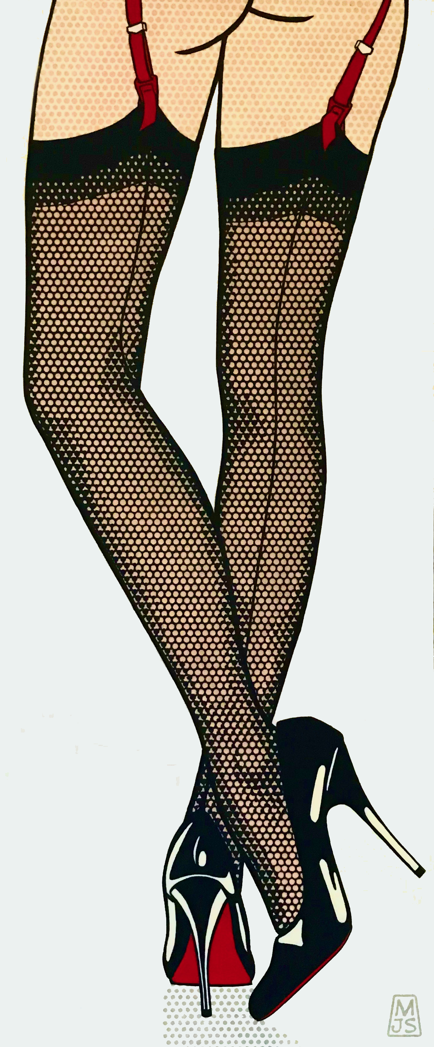 BLACK STOCKINGS 48" x 20"