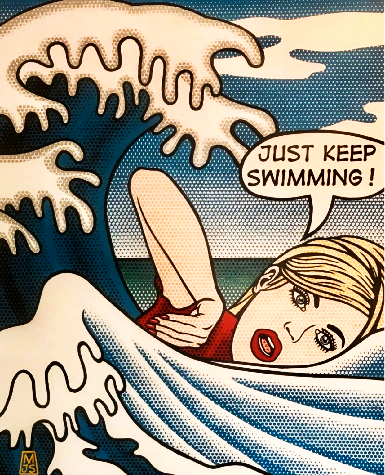 SWIMMER 42" x 32"