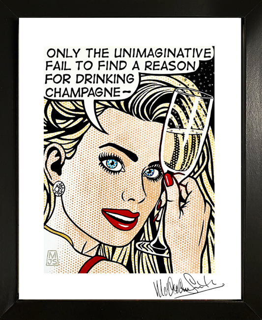 CHEERS TO THAT Limited Quantity FRAMED & SIGNED GICLÉE PRINT