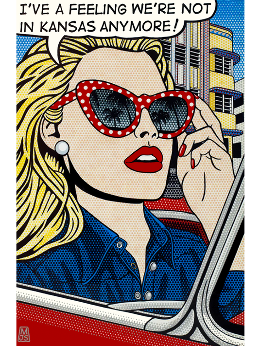 DOTTY IN SOBE 45" x 30"