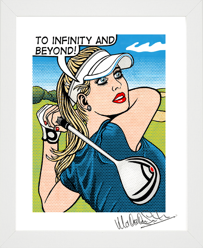 TEE SHOT Limited Quantity FRAMED & SIGNED GICLÉE PRINT