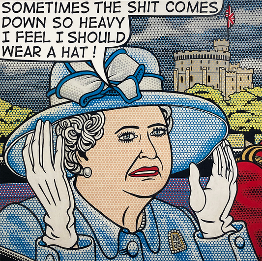 GOD SAVE THE QUEEN 36" x 36"