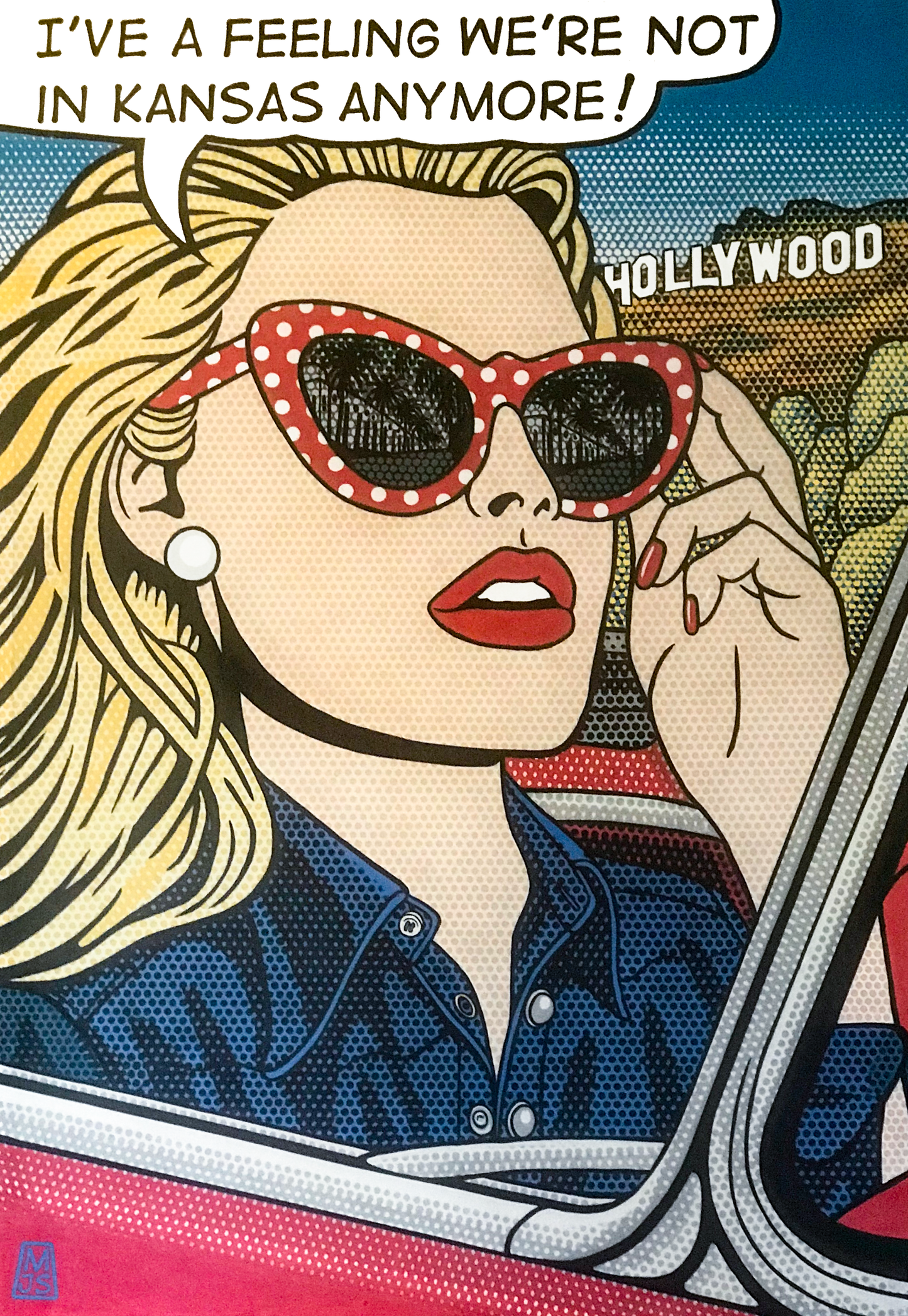 DOTTY IN HOLLYWOOD 48" x 32"